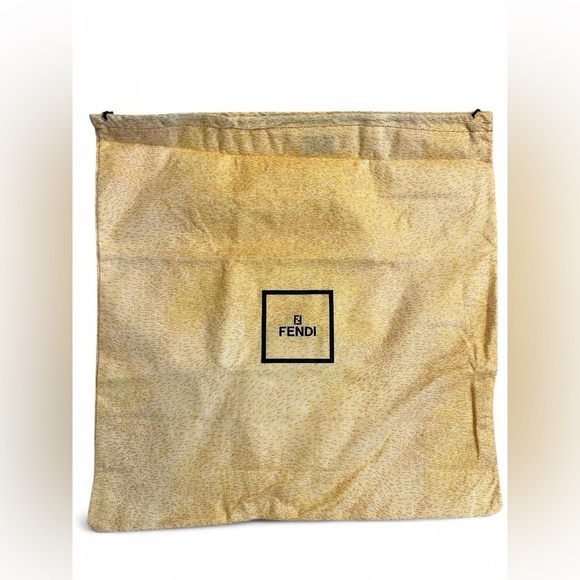 Fendi Beige and Gold Logo Dust Bag 18x18 storage bag large - Picture 1 of 7
